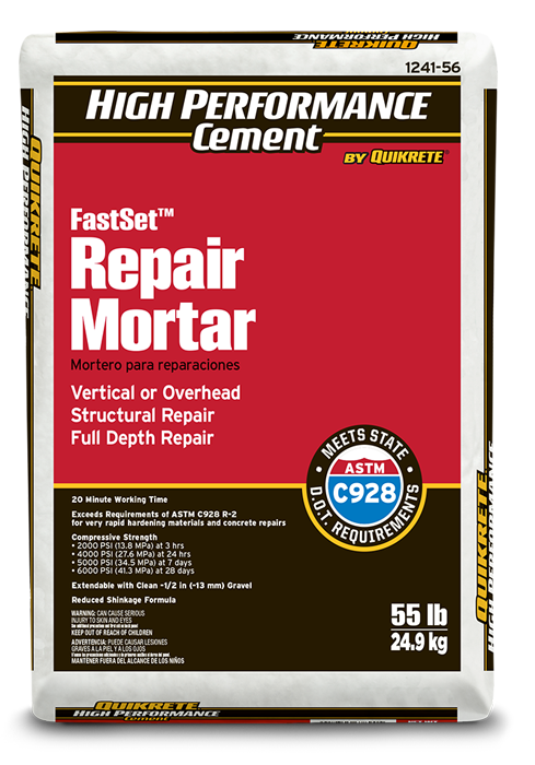 Mortier de réparation FastSet™ - Ciment haute performance